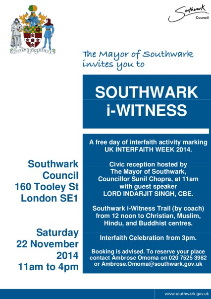 FLYER - Southwark iWitness 2014