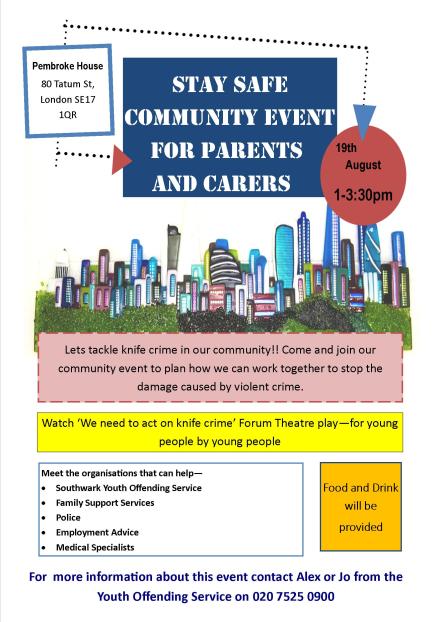 Stay Safe Community Event - Page 1