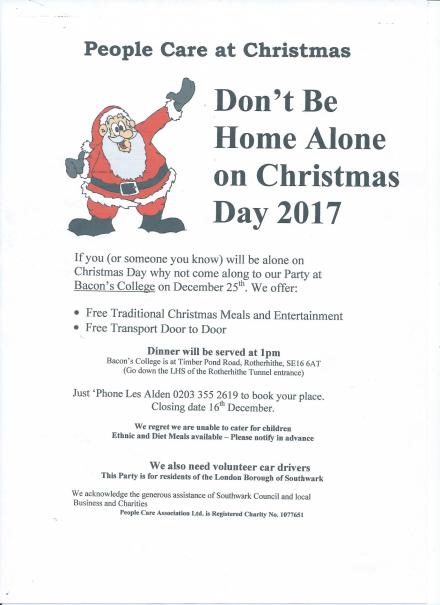 People Care at Christmas. 2017. Poster