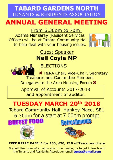 AGM invite 20th March 2018