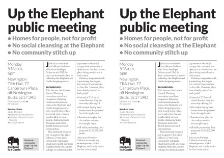 up the elephant public meeting