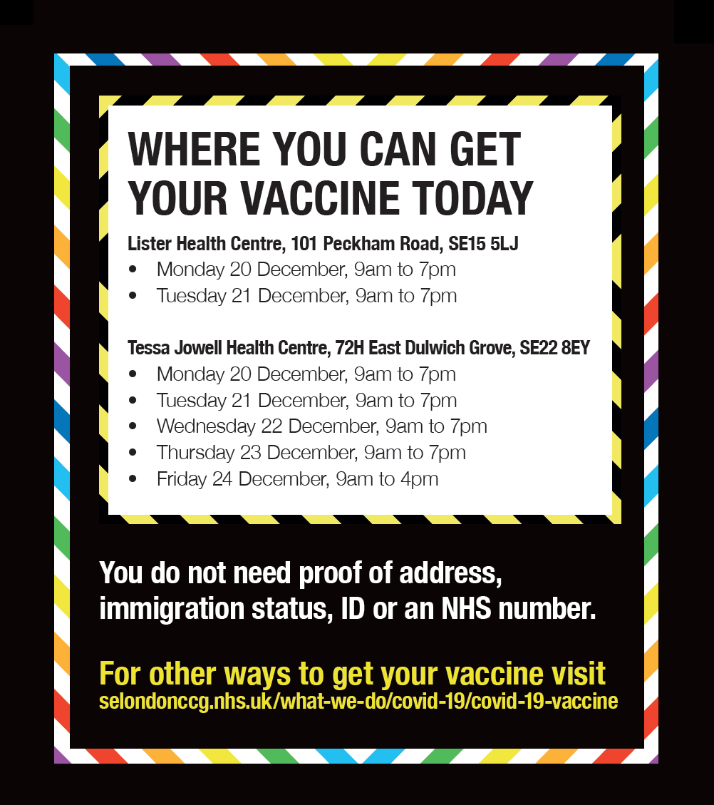 Peckham walk-in times[10139]